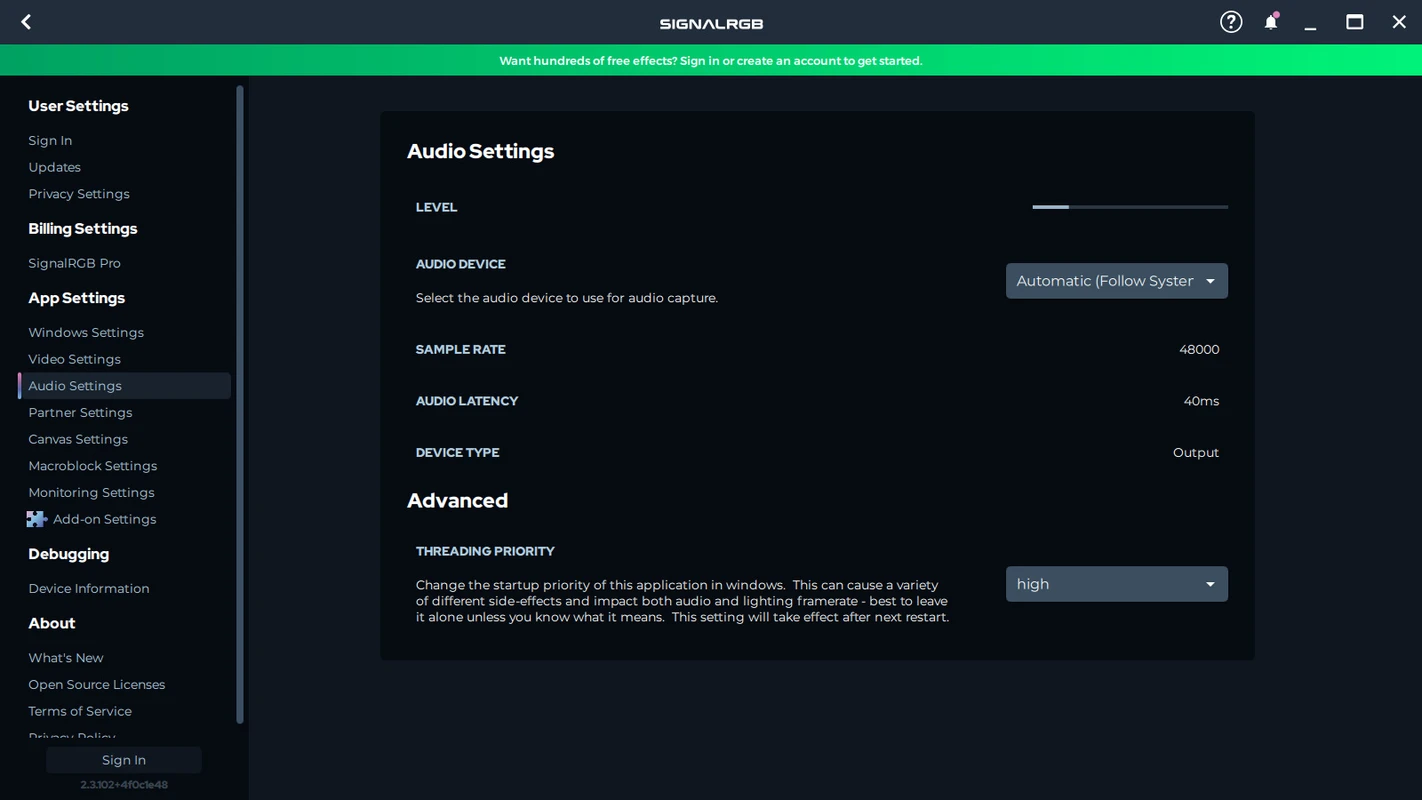 SignalRGB profile macros automating lighting scene changes